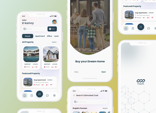 real estate app design